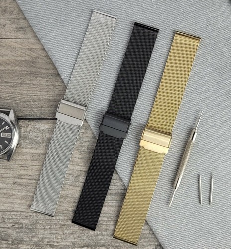 Steel milanese mesh watch - steel,