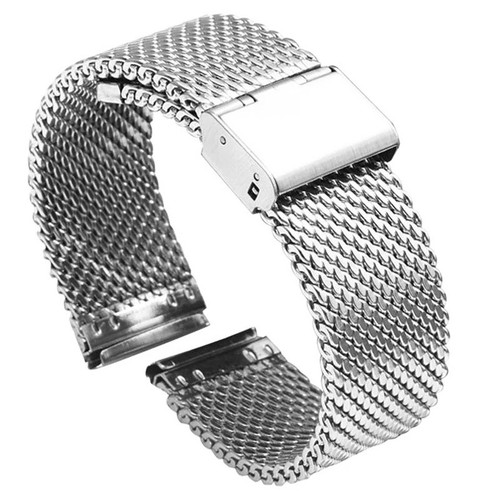 Mesh stainless steel watch - steel,