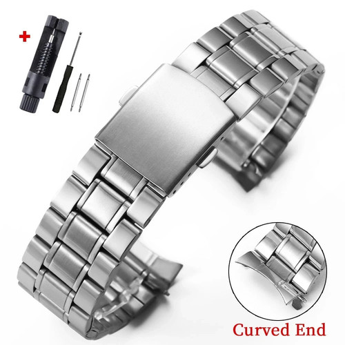 Metal watch band curved - band,