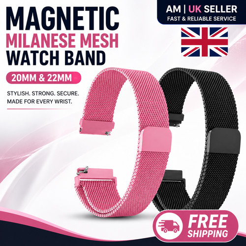 20mm 22mm magnetic milanese - 20mm,