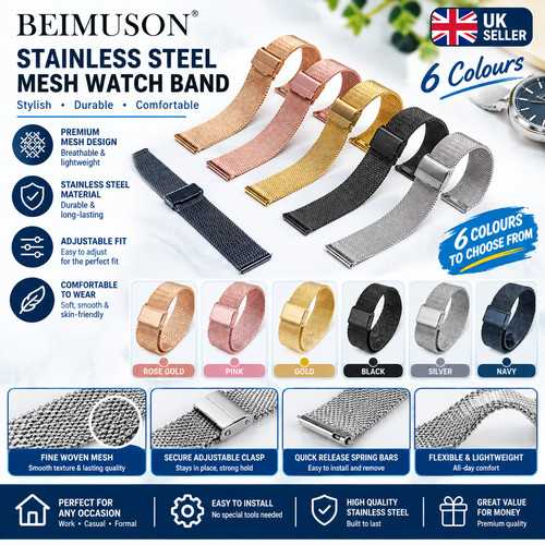 Milanese watch band stainless - milanese,