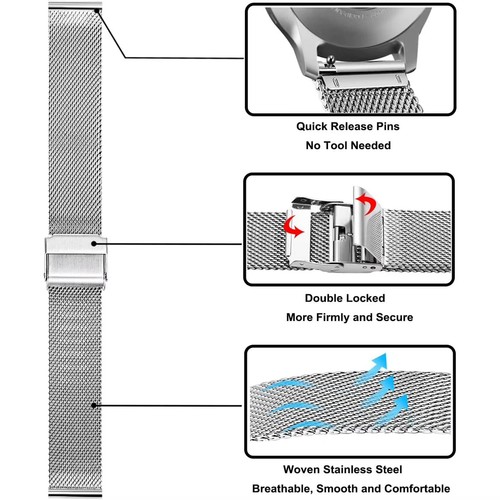 Milanese mesh watch strap band - mesh,