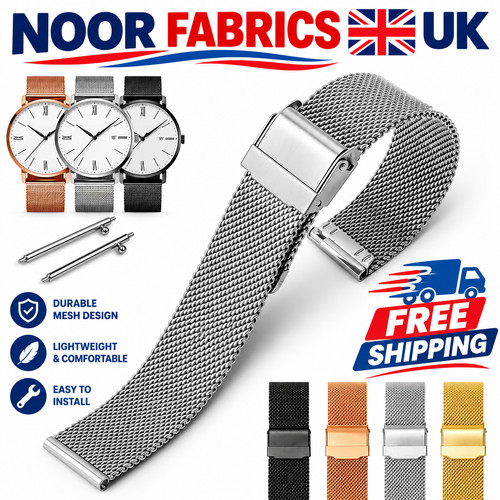 Stainless steel milanese watch - stainless,