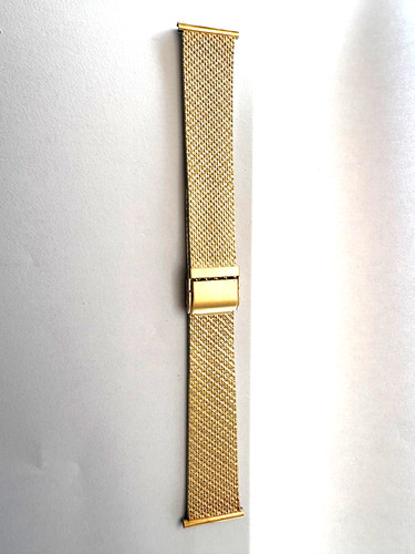 Mens gold plated mesh - mens, watch
