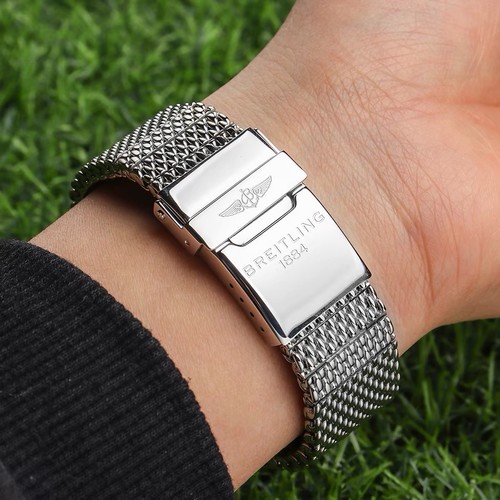 Steel milanese mesh strap - steel,