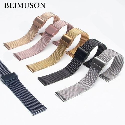 Stainless steel milanese watch - steel,