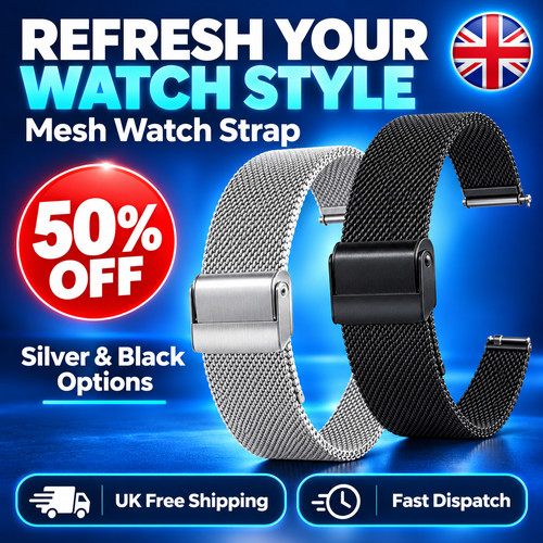 Milanese mesh watch - watch, strap